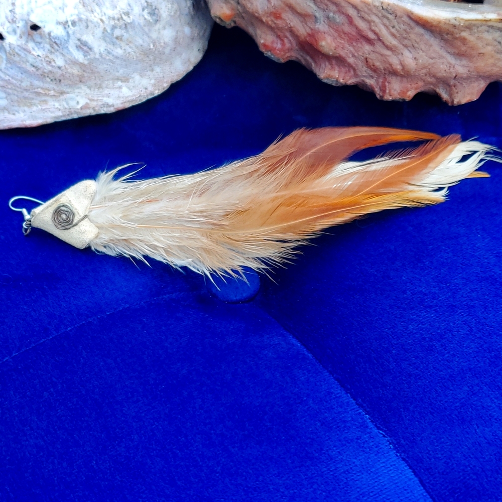 Fish Feather Earring
